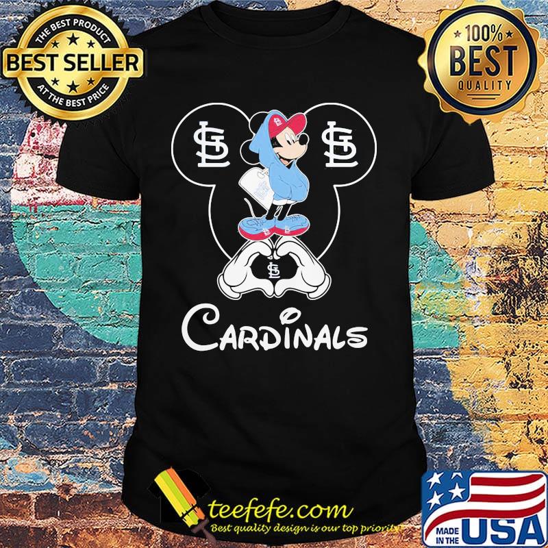 Mickey mouse st. Louis cardinals love shirt Mickey mouse st. Louis cardinals love shirt