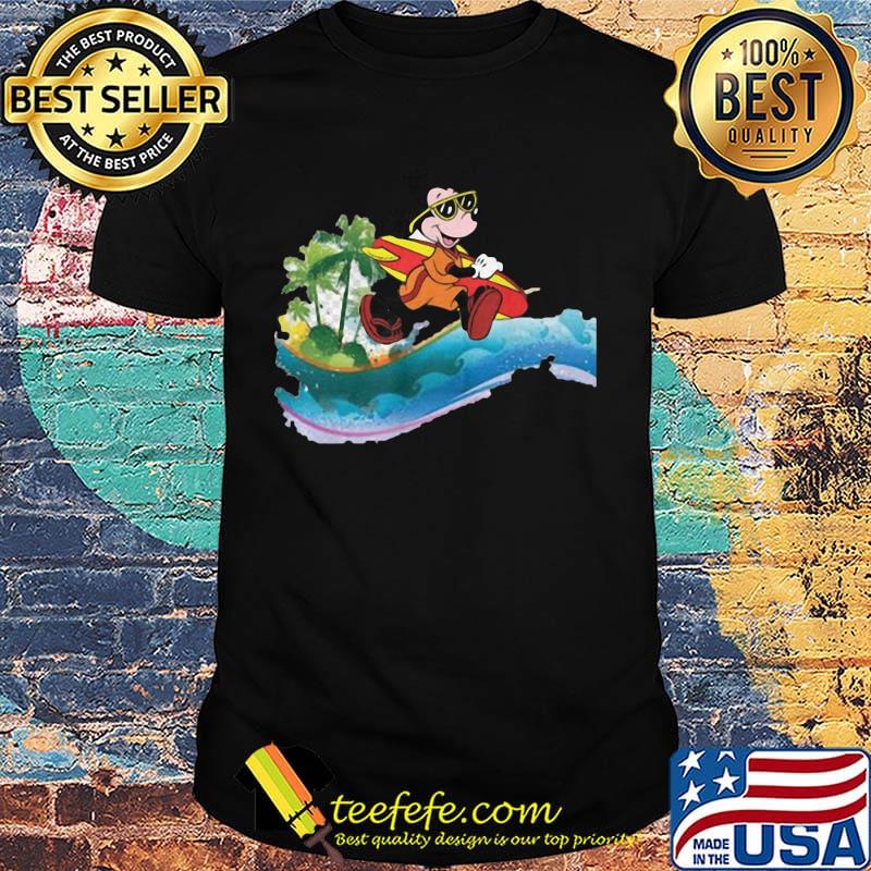 Mickey mouse surfing the beach shirt