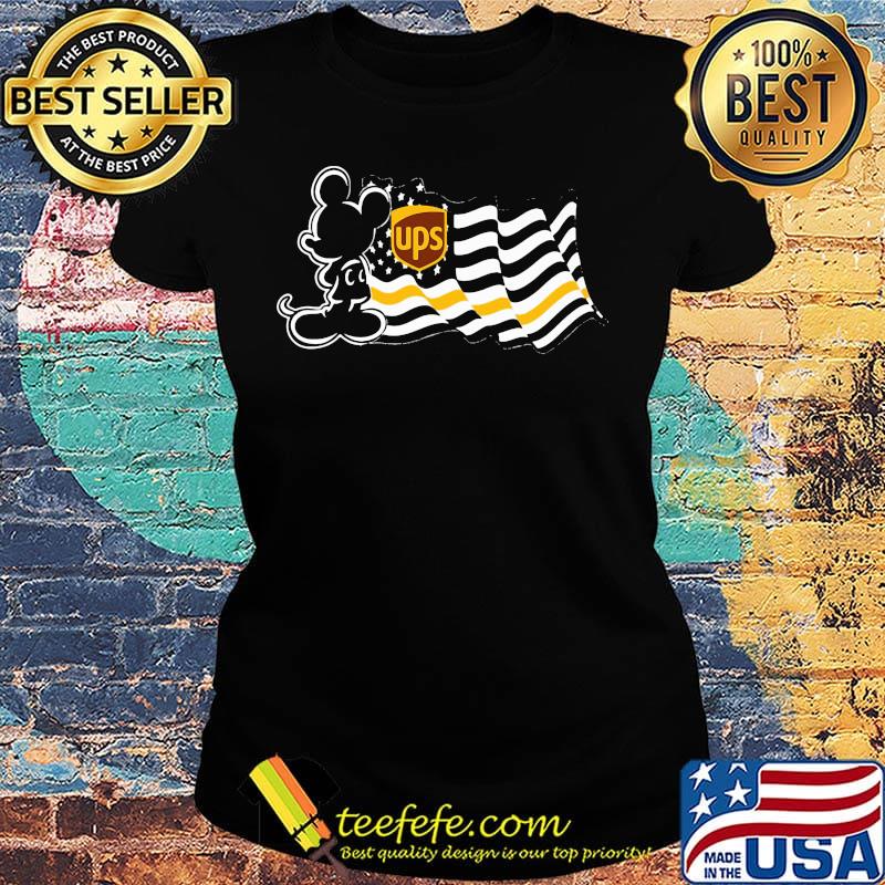 Mickey Mouse Ups American flag s Ladies tee Mickey Mouse Ups American flag s Ladies tee
