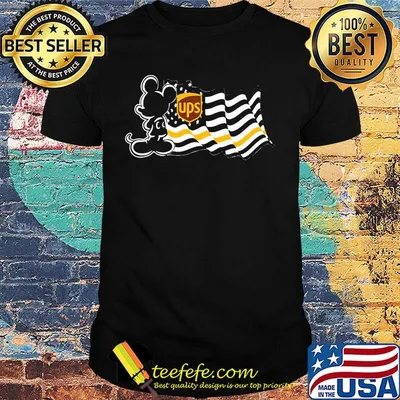 Mickey Mouse Ups American flag shirt