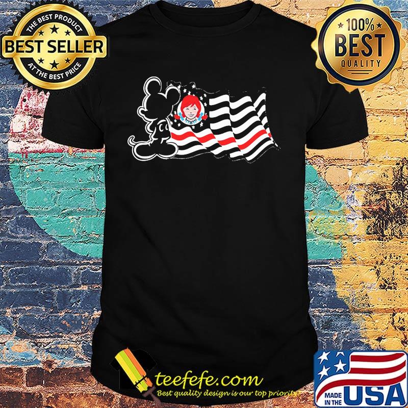 Mickey Mouse Wendy American flag shirt