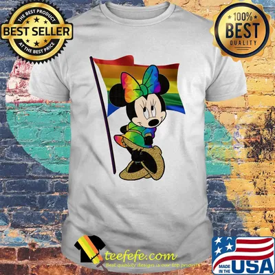 Minnie Mouse LGBT Disney flag shirt