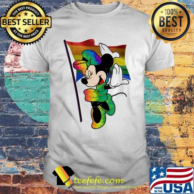 Minnie mouse LGBT flag shirt