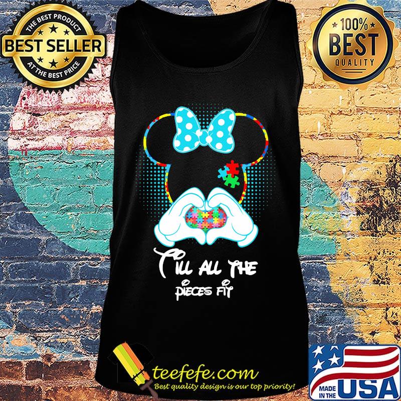 Minnie mouse till all the pieces fit autism heart s Tank top Minnie mouse till all the pieces fit autism heart s Tank top