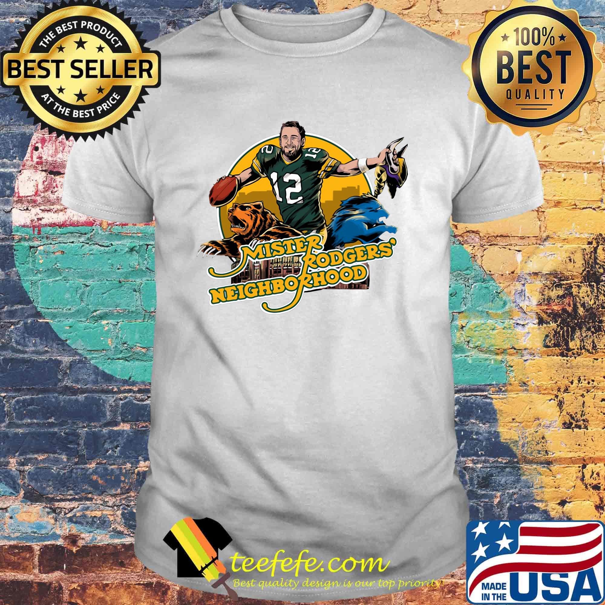 Mister rodgers neighborhood minnesota vikings football team shirt