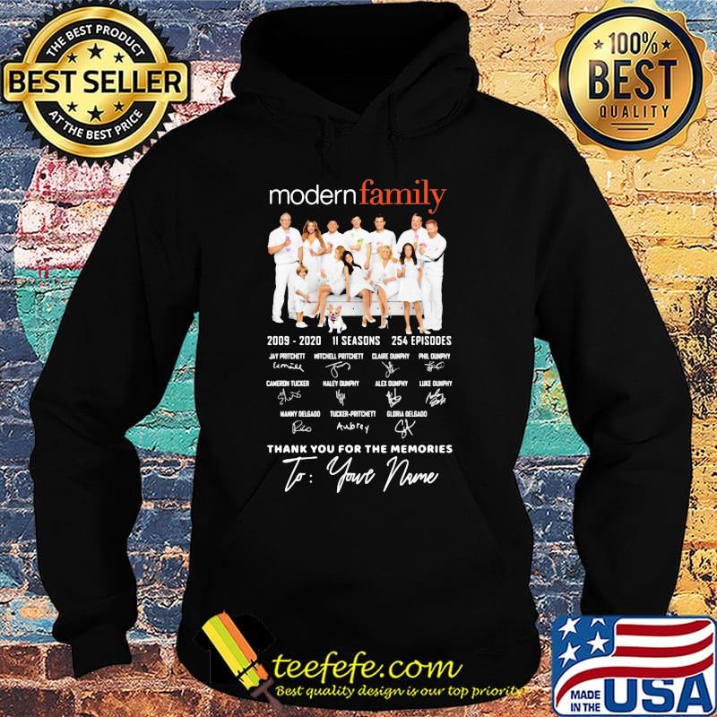 Modern family 2009 2020 11 seasons 254 episodes thank you for the memories to your name signatures s Hoodie Modern family 2009 2020 11 seasons 254 episodes thank you for the memories to your name signatures s Hoodie