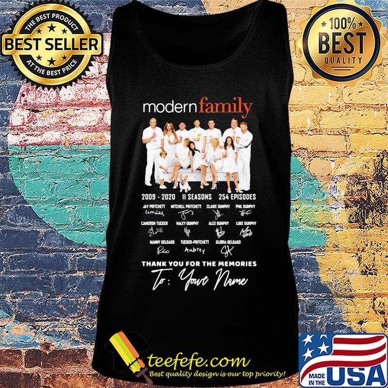 Modern family 2009 2020 11 seasons 254 episodes thank you for the memories to your name signatures s Tank top Modern family 2009 2020 11 seasons 254 episodes thank you for the memories to your name signatures s Tank top
