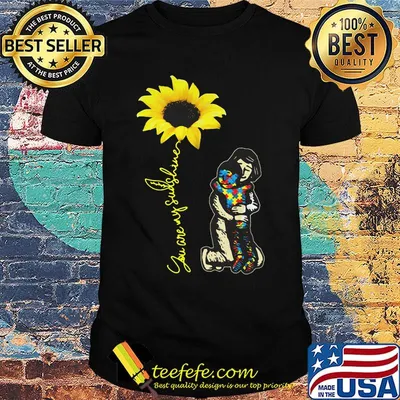 Mom and son autism you are my sunshine sunflower shirt