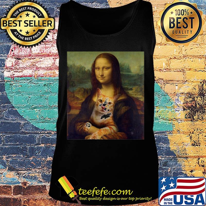 Mona lisa hug cat art s Tank top Mona lisa hug cat art s Tank top