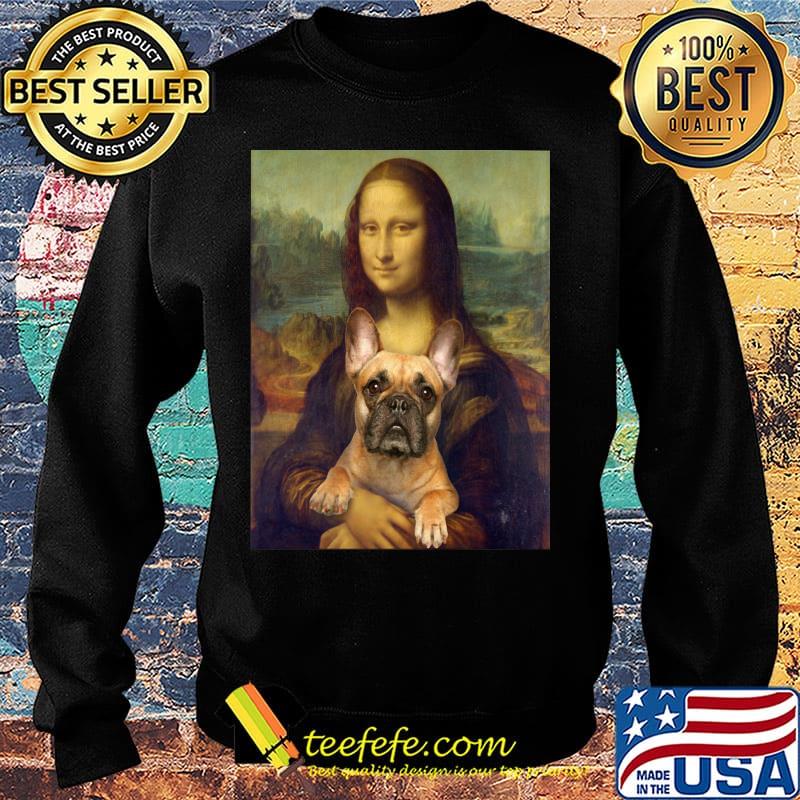 Mona lisa hug pug art s Sweater Mona lisa hug pug art s Sweater
