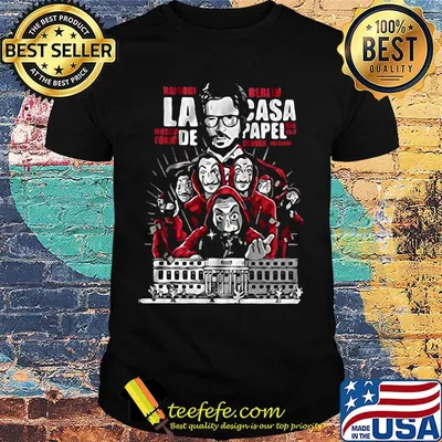 Money heist la casa de papel dali mask bella ciao shirt