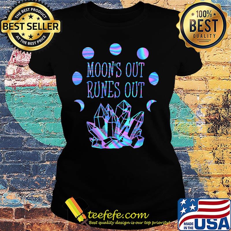 Moon's out runes out diamond s Ladies tee Moon's out runes out diamond s Ladies tee