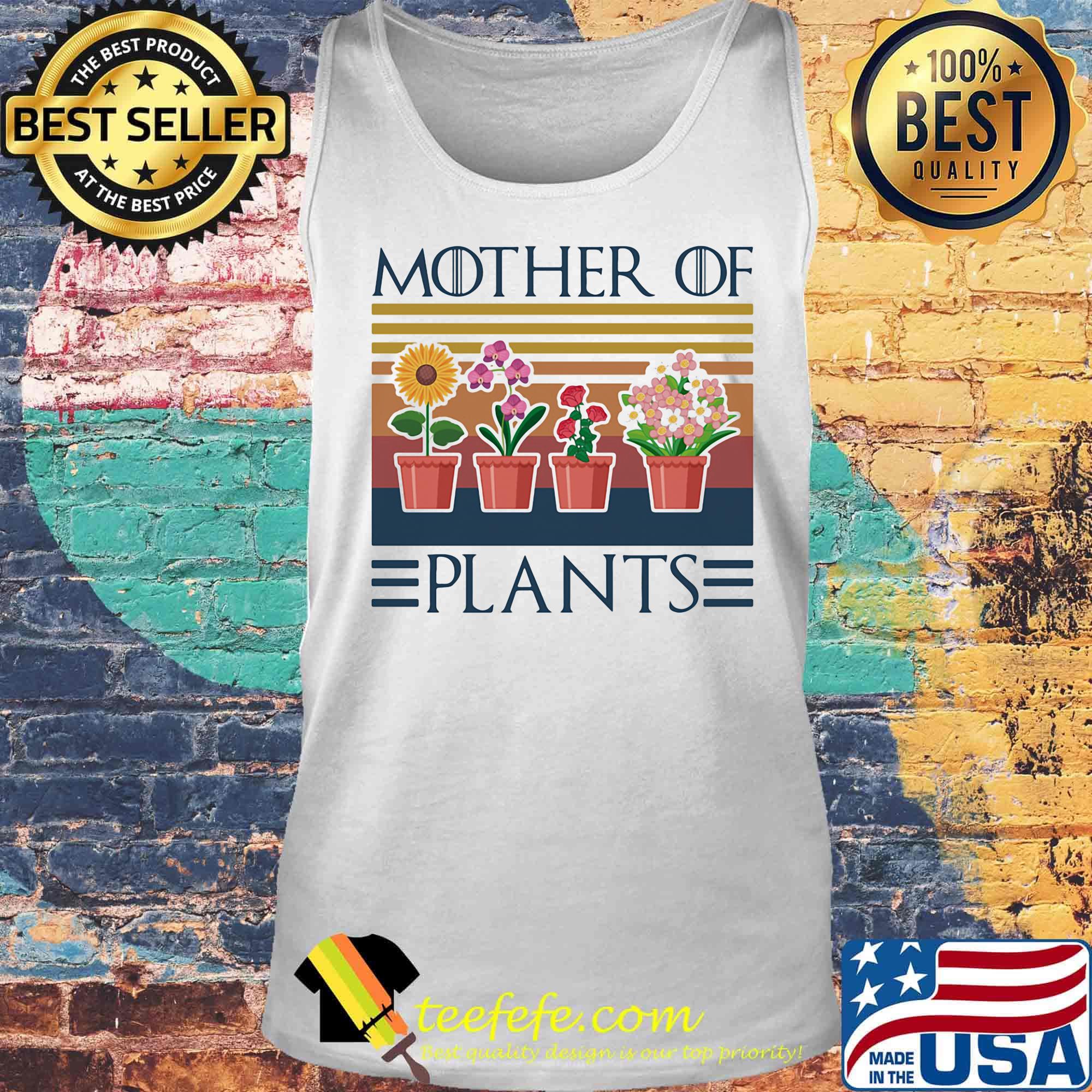 Mother of plants flower vintage retro s Tank top Mother of plants flower vintage retro s Tank top