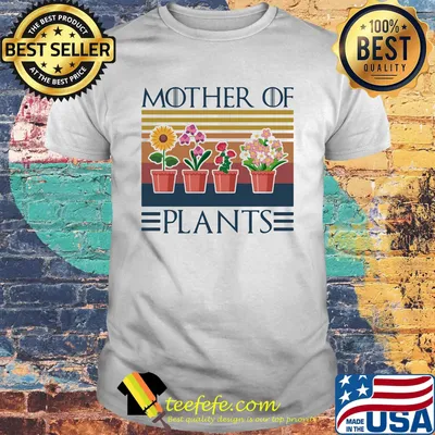Mother of plants flower vintage retro shirt