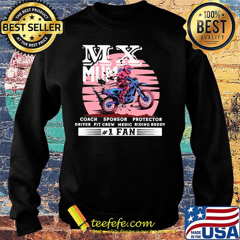 Motocross mx mum coach sponsor protector driver pit crew riding buddy 1 fan s Sweater Motocross mx mum coach sponsor protector driver pit crew riding buddy 1 fan s Sweater
