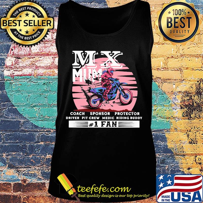 Motocross mx mum coach sponsor protector driver pit crew riding buddy 1 fan s Tank top Motocross mx mum coach sponsor protector driver pit crew riding buddy 1 fan s Tank top