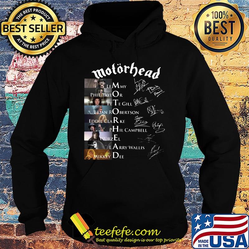 Motorhead movie characters signatures s Hoodie Motorhead movie characters signatures s Hoodie