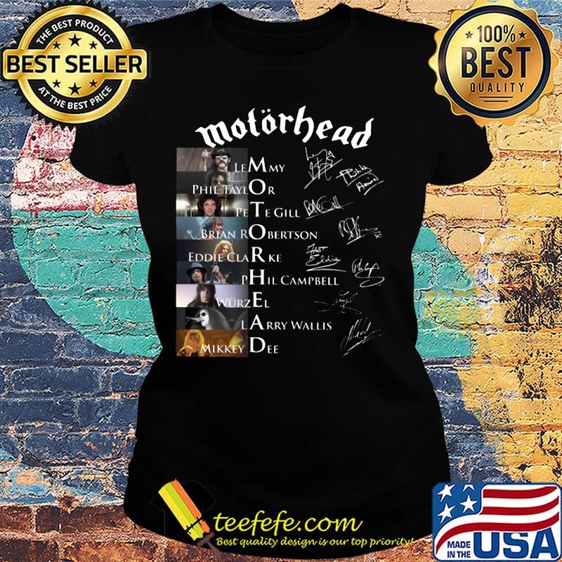 Motorhead movie characters signatures s Ladies tee Motorhead movie characters signatures s Ladies tee