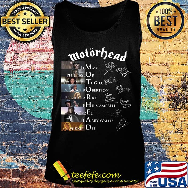 Motorhead movie characters signatures s Tank top Motorhead movie characters signatures s Tank top