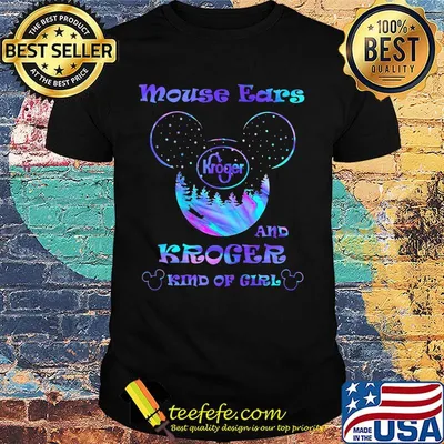 Mouse ears and kroger kind of girl shirt