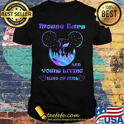 Mouse ears and young living kind of girl shirt