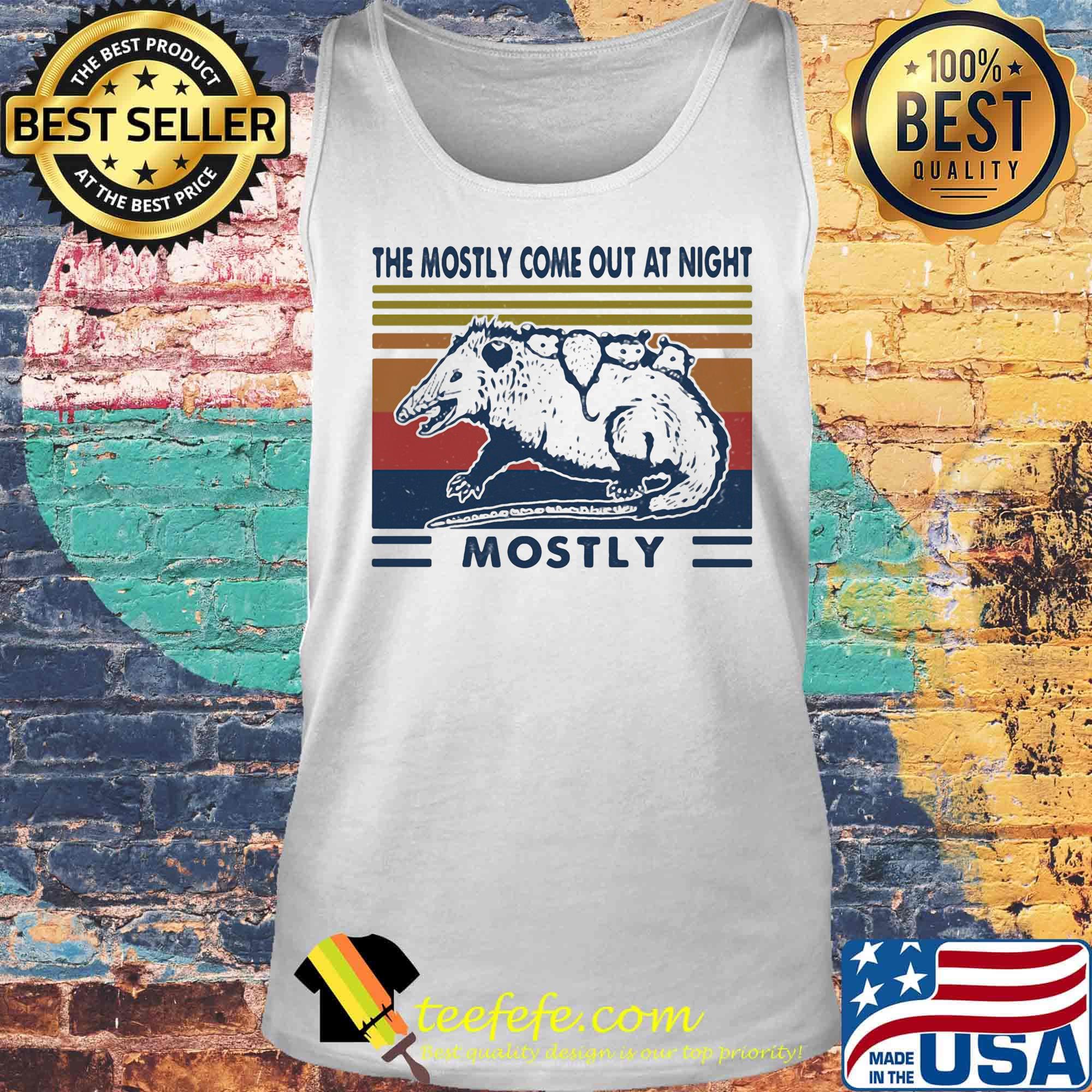 Mouse the mostly come out at night mostly vintage retro s Tank top Mouse the mostly come out at night mostly vintage retro s Tank top