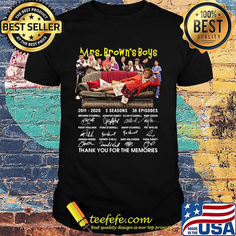 Mrs brown’s boys 2011 2020 3 seasons 36 episodes thank you for the memories signatures shirt