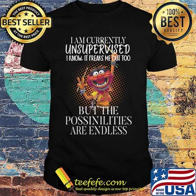 Muppets I am currently unsupervised I know it freaks me out too but the possibilities are endless shirt