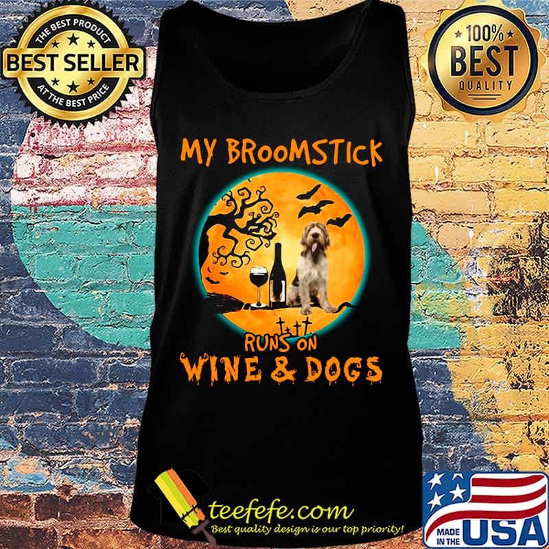My broomstick runs on wine and dogs moon halloween s Tank top My broomstick runs on wine and dogs moon halloween s Tank top