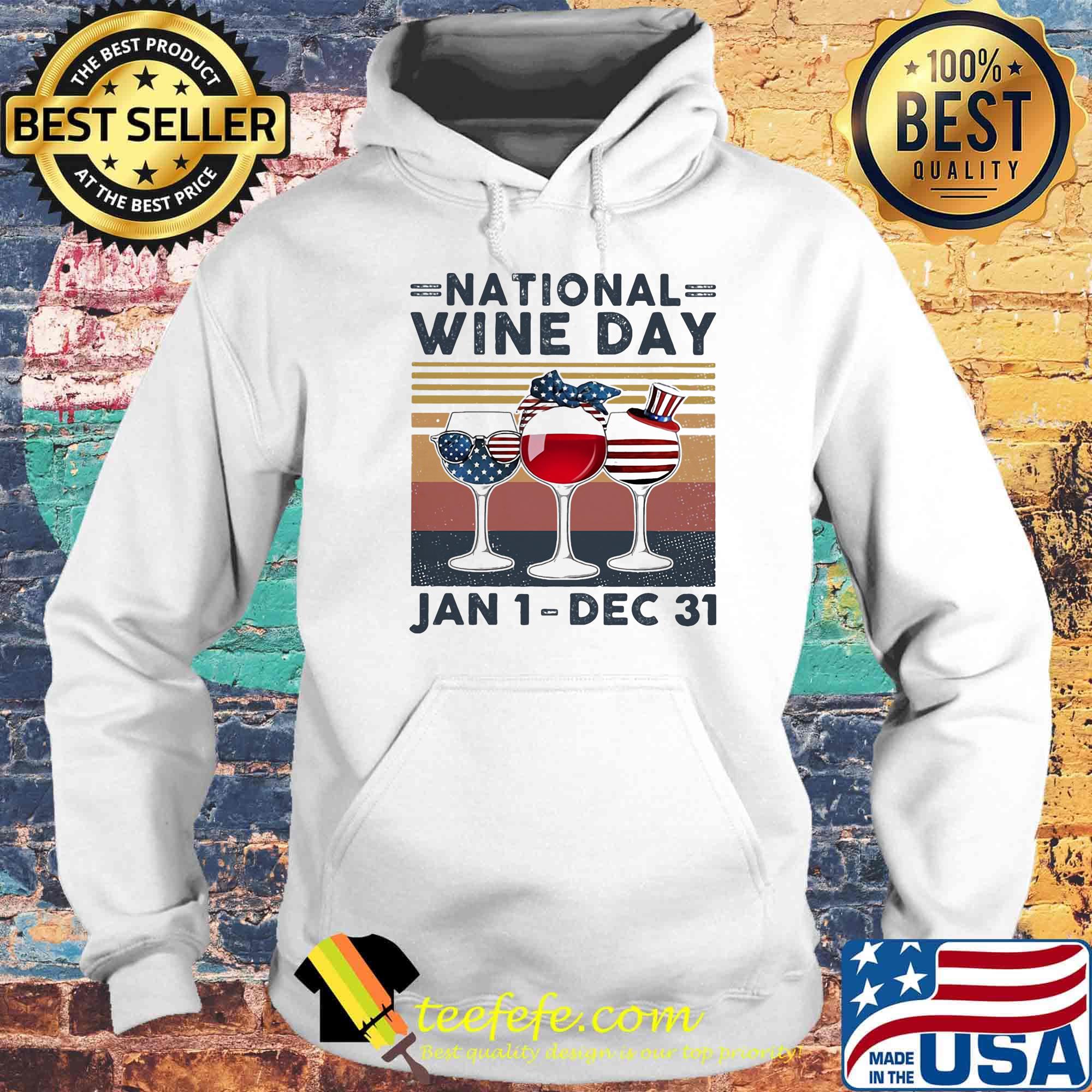 National wine day Jan1-Dec31 American vintage retro s Hoodie National wine day Jan1-Dec31 American vintage retro s Hoodie