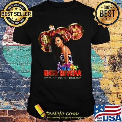 Naya rivera thank you for the memories black shirt