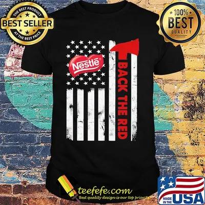 Nestle back the red american flag independence day shirt