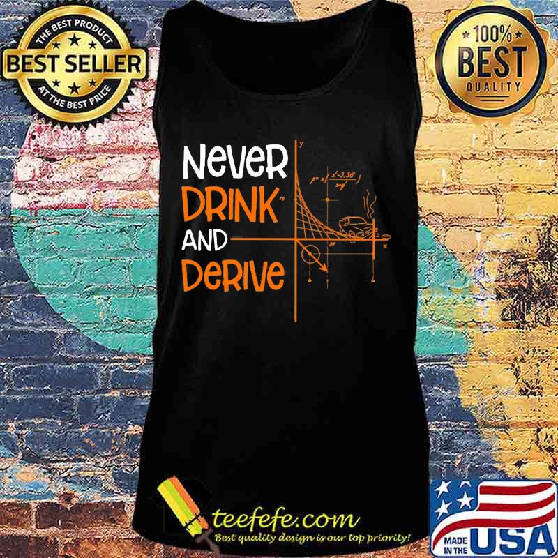 Never drink and derive math s Tank top Never drink and derive math s Tank top