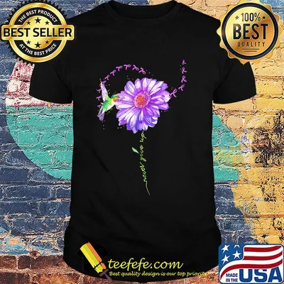 Never give up bird chrysanthemum fibromyalgia shirt