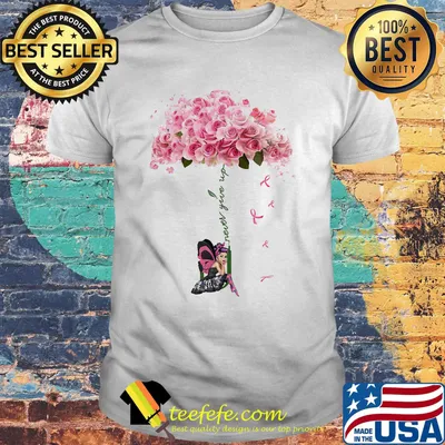 Never give up umbrella roses girl cancer awareness shirt