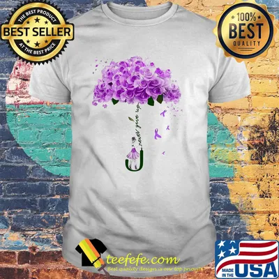 Never Givle Up Purple Rose Girl Shirt
