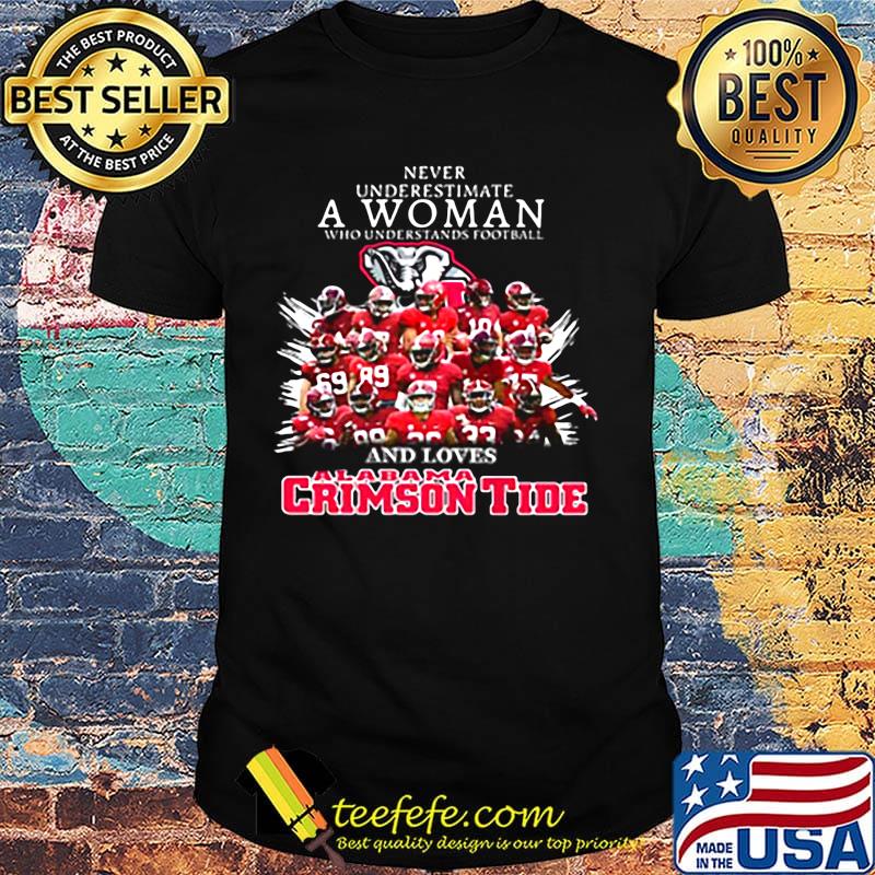 Never underestimate a man who understands football and loves alabama crimson tide shirt Never underestimate a man who understands football and loves alabama crimson tide shirt