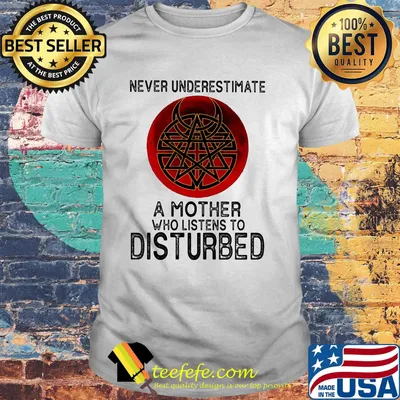 Never underestimate a mother who listens to disturbed sunset shirt