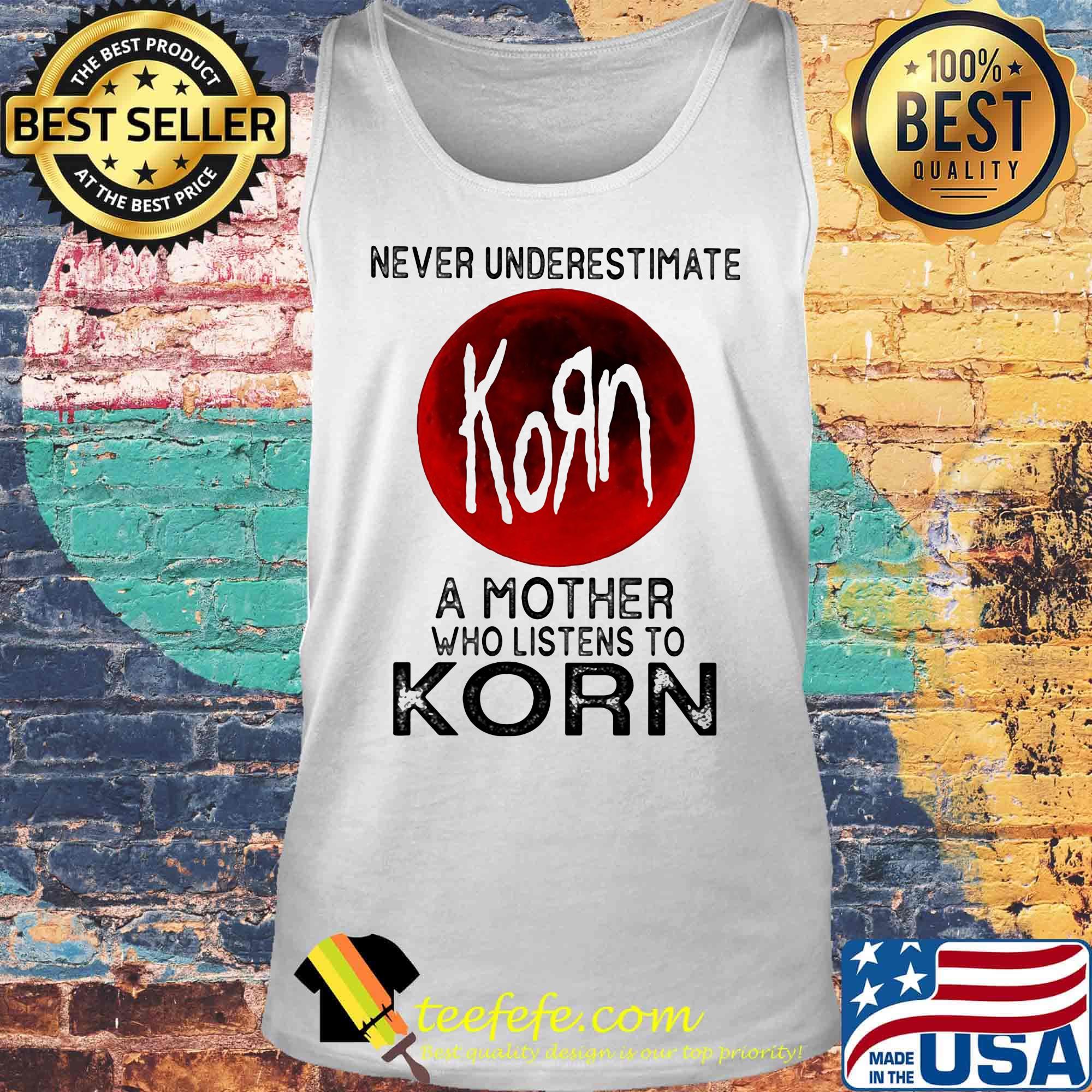 Never underestimate a mother who listens to korn sunset s Tank top Never underestimate a mother who listens to korn sunset s Tank top