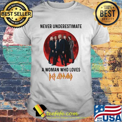 Never underestimate a woman who loves def leppard sunset shirt