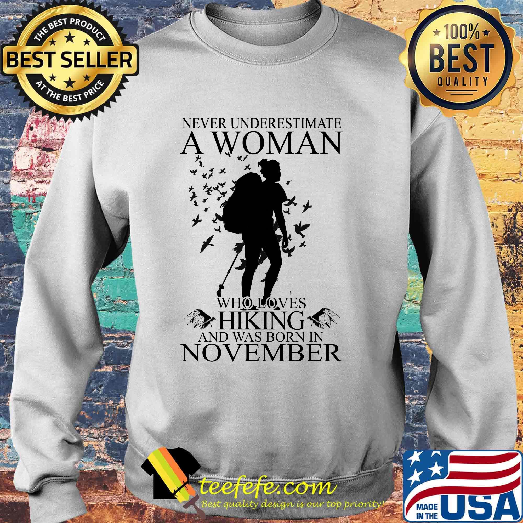 Never underestimate a woman with a guitar who was born in november s Sweater Never underestimate a woman with a guitar who was born in november s Sweater