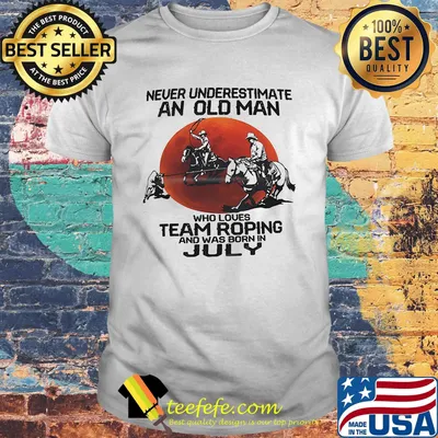 Never underestimate who loves team roping and was born in July sunset shirt