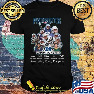 New england patriots champions signatures shirt
