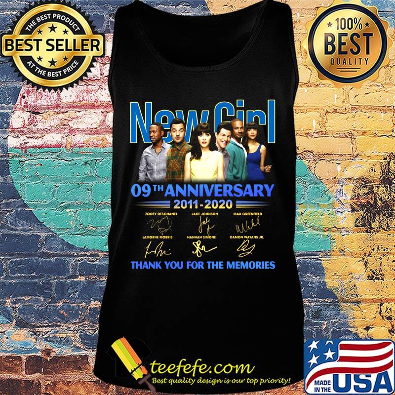 New girl 09th anniversary 2011 2020 thank you for the memories signatures s Tank top New girl 09th anniversary 2011 2020 thank you for the memories signatures s Tank top