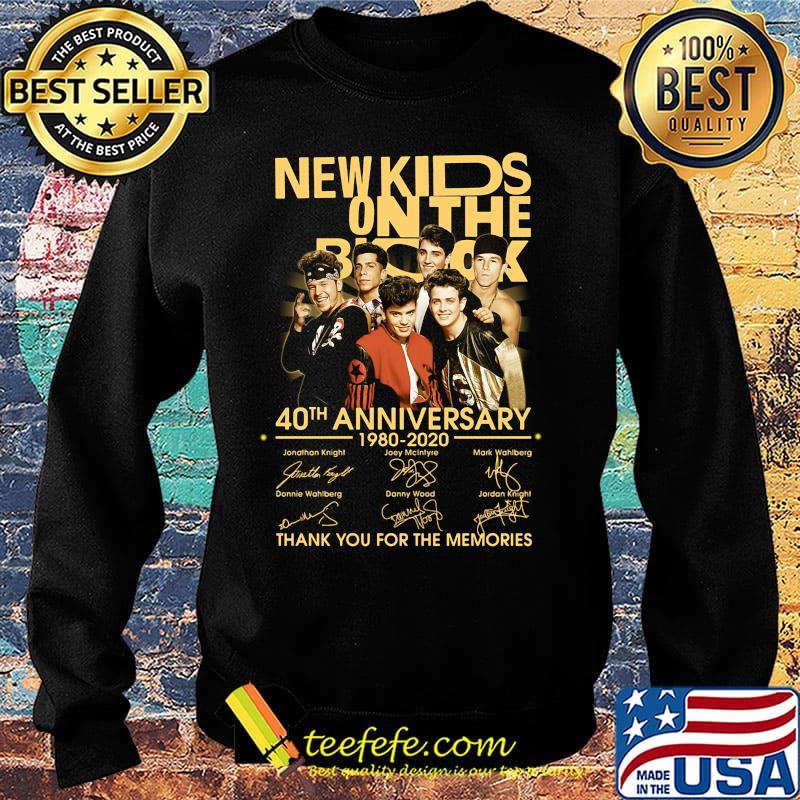 New kids on the rock 40th anniversary 19780 2020 thank you for the memories signatures s Sweater New kids on the rock 40th anniversary 19780 2020 thank you for the memories signatures s Sweater