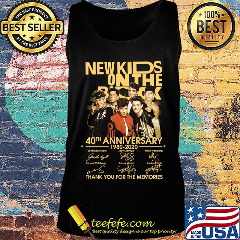 New kids on the rock 40th anniversary 19780 2020 thank you for the memories signatures s Tank top New kids on the rock 40th anniversary 19780 2020 thank you for the memories signatures s Tank top