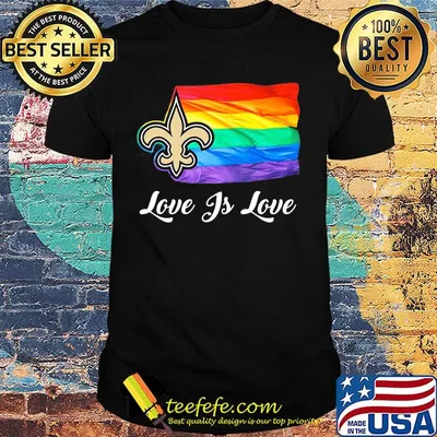 New orleans saints lgbt flag love is love shirt