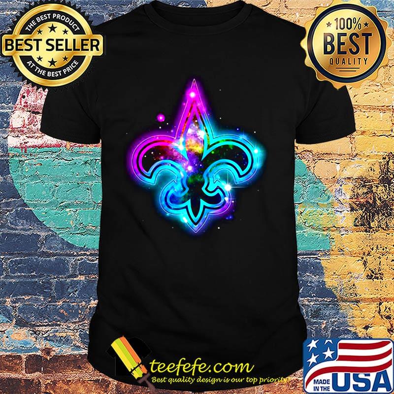 New orleans saints logo color diamond shirt