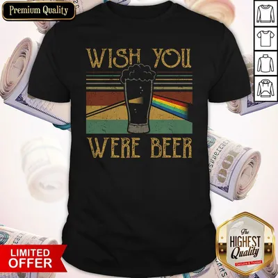 Nice Pink Floyd Wish You Were Beer Vintage Shirt