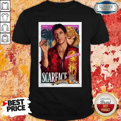 Nice Premium Al Pacino Michelle Pfeiffer World Is Yours Scarface Shirt